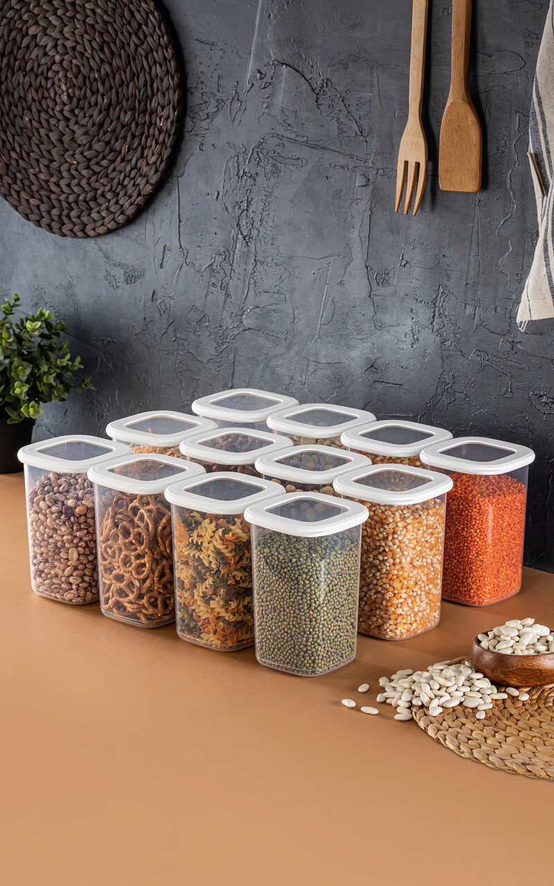 Set recipiente depozitare, Hermia, 964FRM1175, Alb - imagine 4